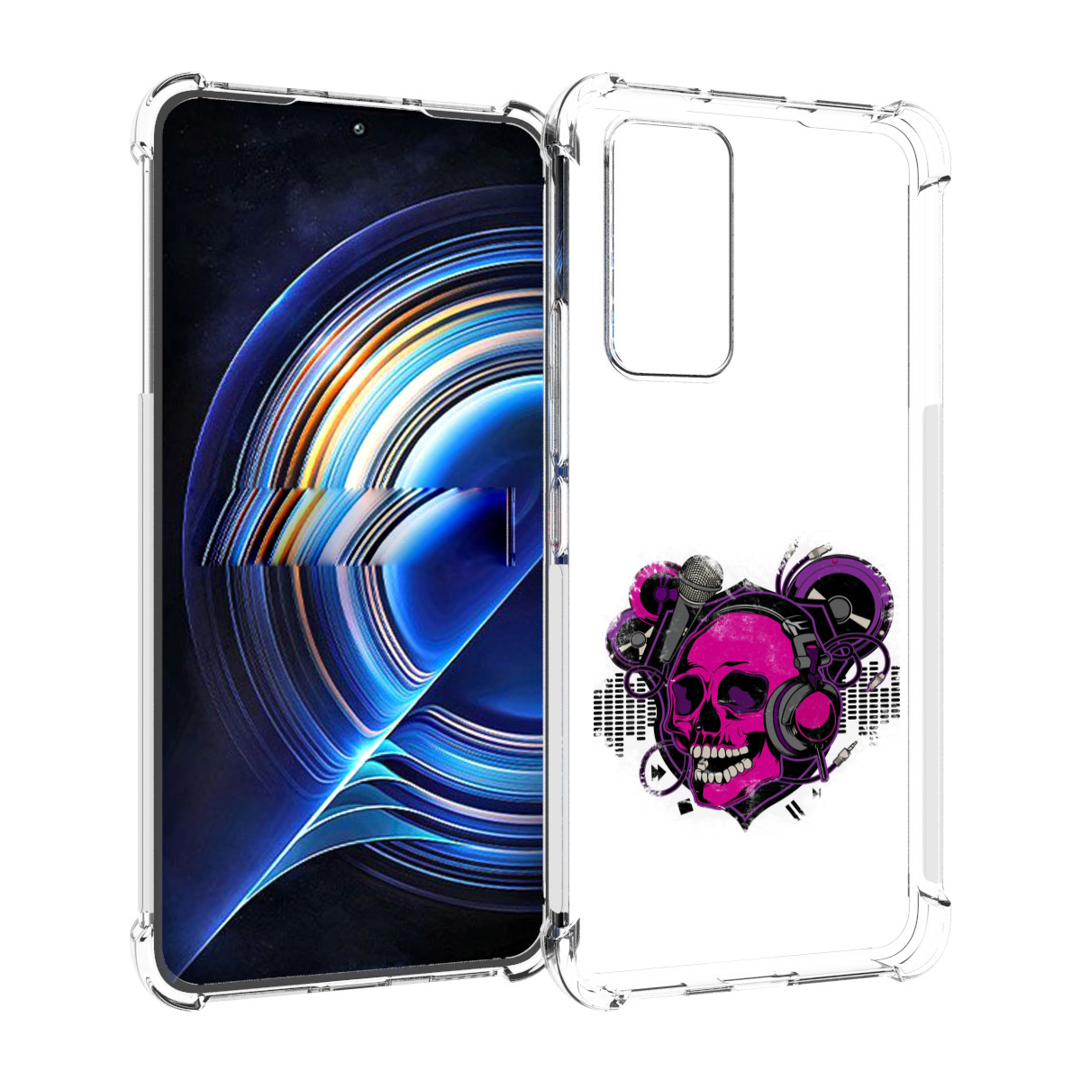 

Чехол MyPads череп 1 для Tecno Camon 19 Neo, Прозрачный, Tocco