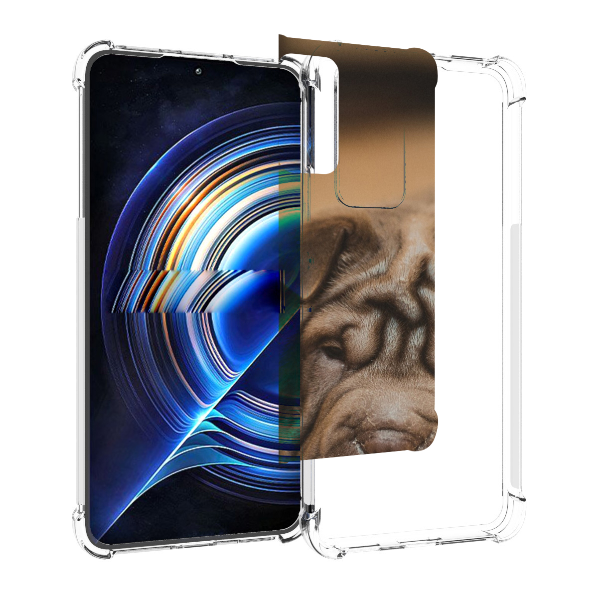 

Чехол MyPads шарпеи для Tecno Camon 19 Neo, Прозрачный, Tocco