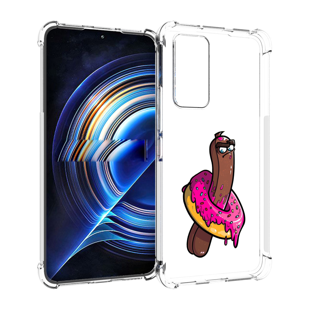 Чехол MyPads эклер в пончике для Tecno Camon 19 Neo