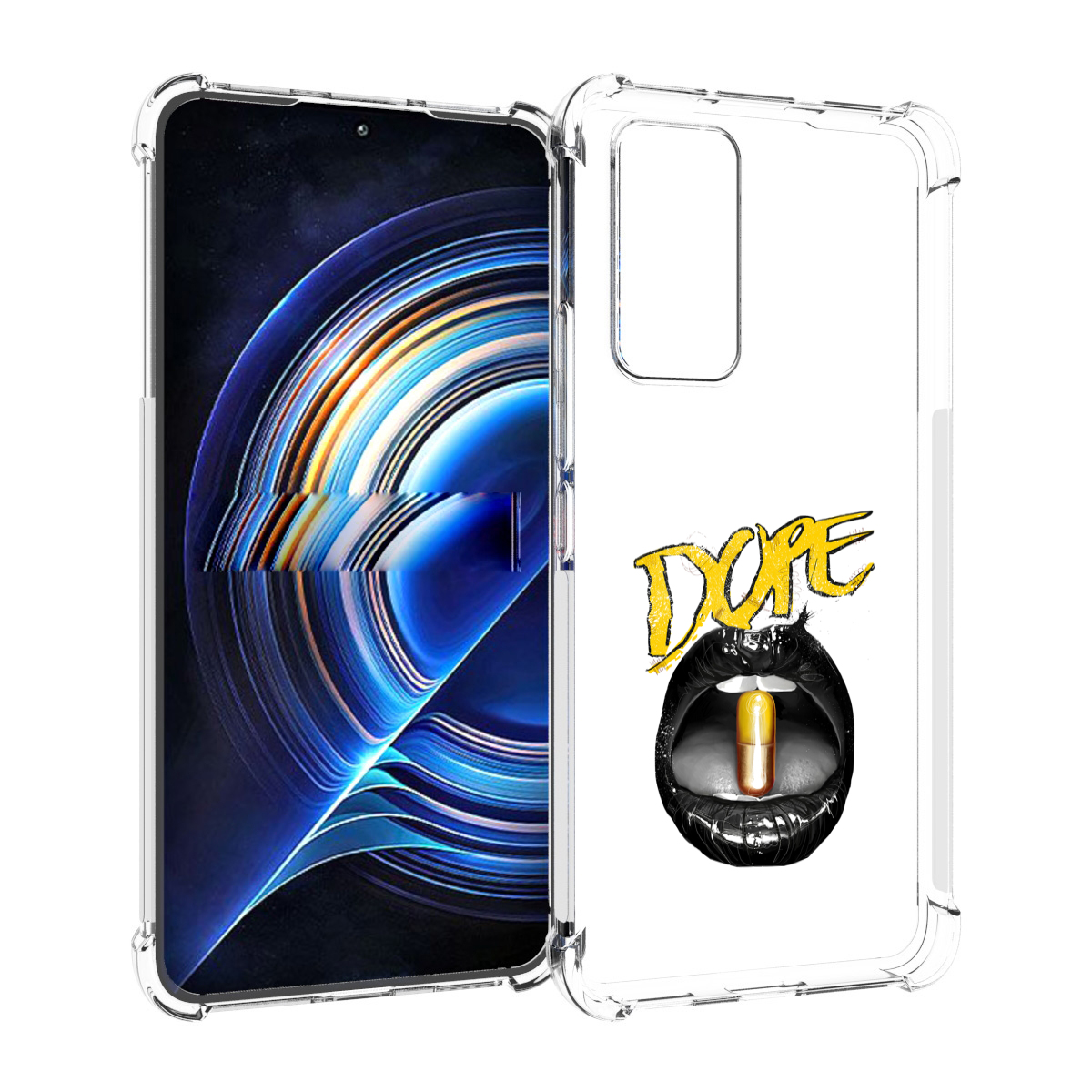 

Чехол MyPads губы для Tecno Camon 19 Neo, Прозрачный, Tocco