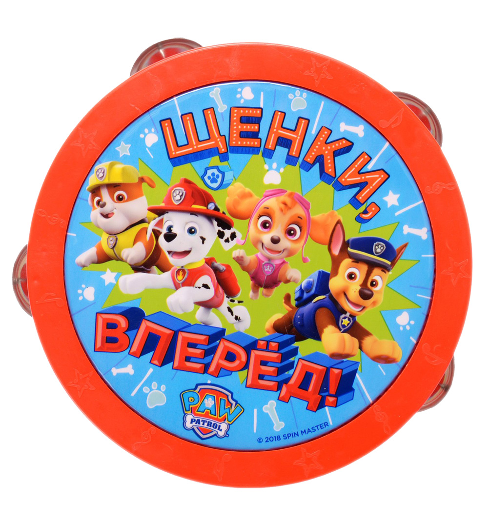 Бубен Paw Patrol, 15.5 см 34812