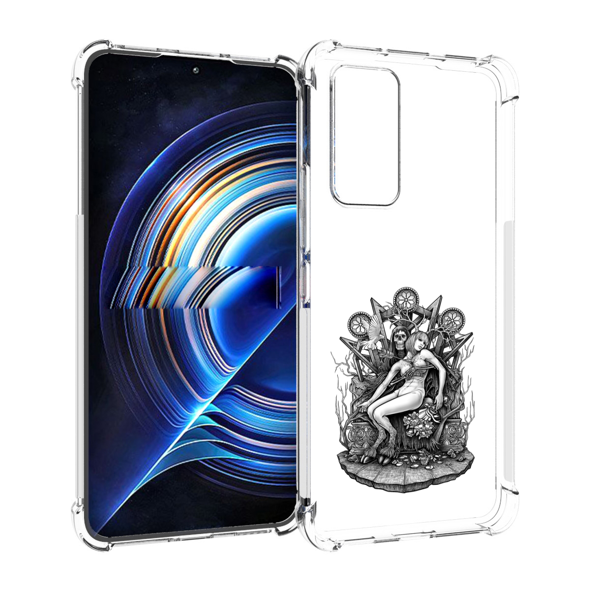 

Чехол MyPads девушка на троне для Tecno Camon 19 Neo, Прозрачный, Tocco