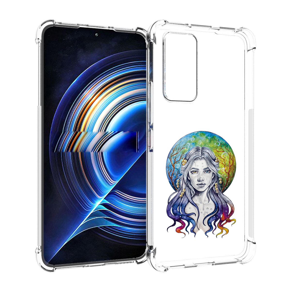 

Чехол MyPads девушка с красивыми волосами для Tecno Camon 19 Neo, Прозрачный, Tocco