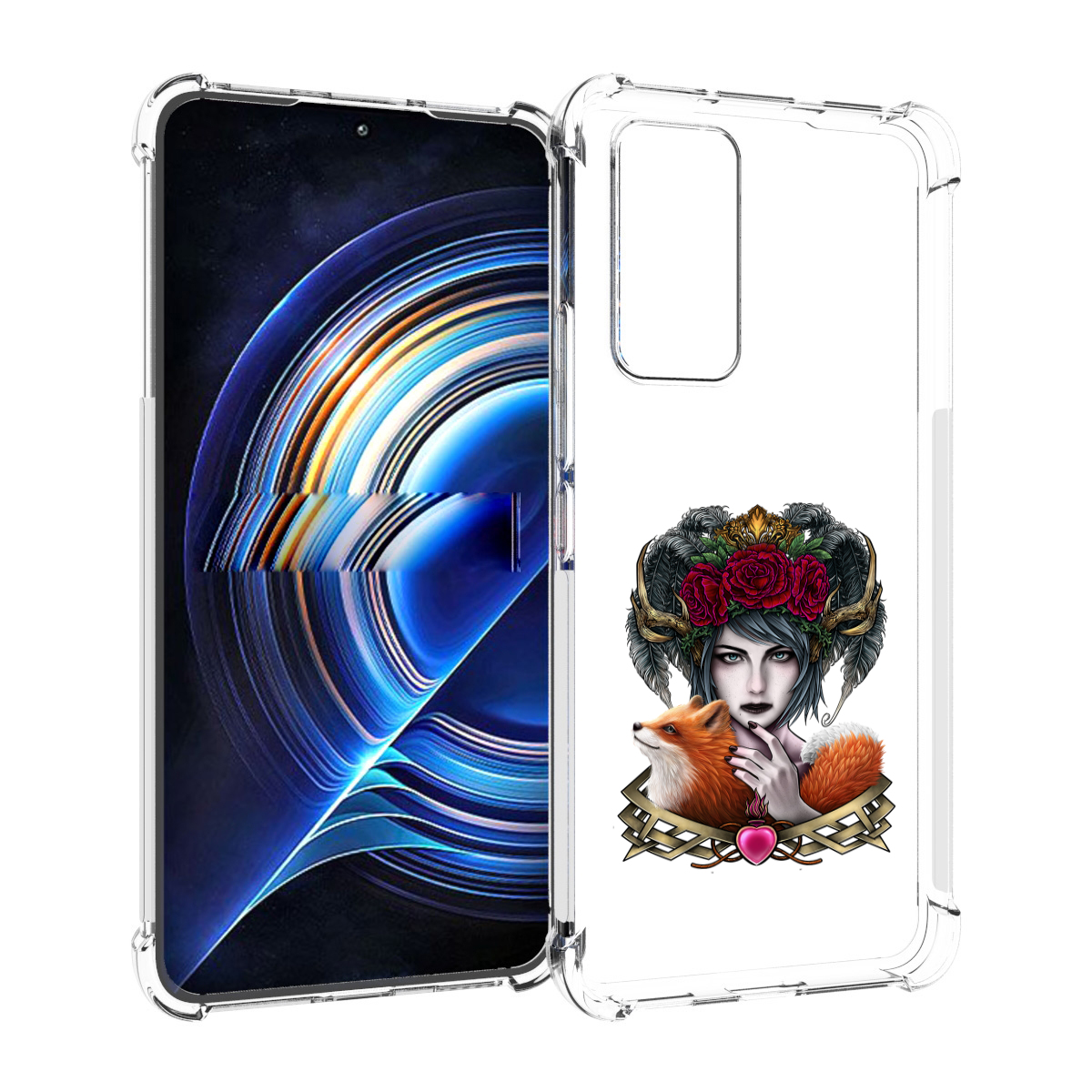 

Чехол MyPads девушка с лисой для Tecno Camon 19 Neo, Прозрачный, Tocco
