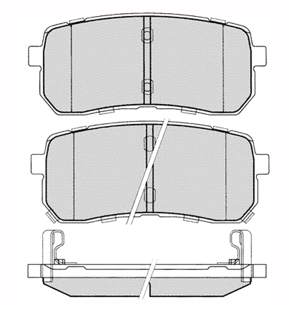 

Колодки тормозные дисковые задн HYUNDAI: H1 07-09, GRAND STAREX 07-09, VERACRUZ 07-09, IX5