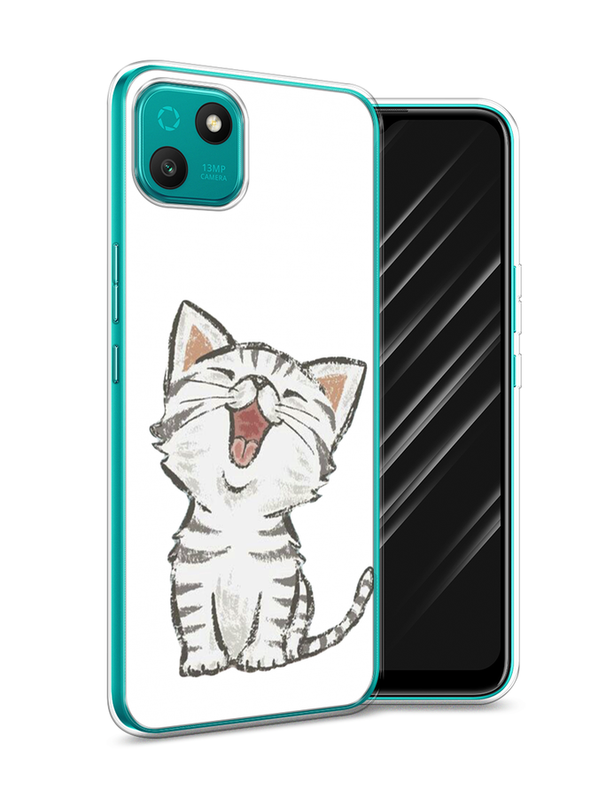

Чехол Awog на Wiko T10 "Котенок рисованный", Разноцветный