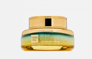 

Питательный крем для лица с золотом и коллагеном FarmStay Gold Collagen Nourishing Cream