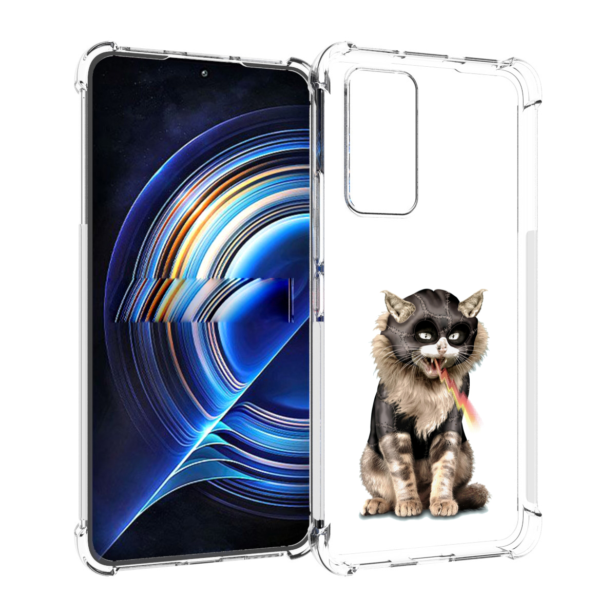 

Чехол MyPads дьяволский кот для Tecno Camon 19 Neo, Прозрачный, Tocco