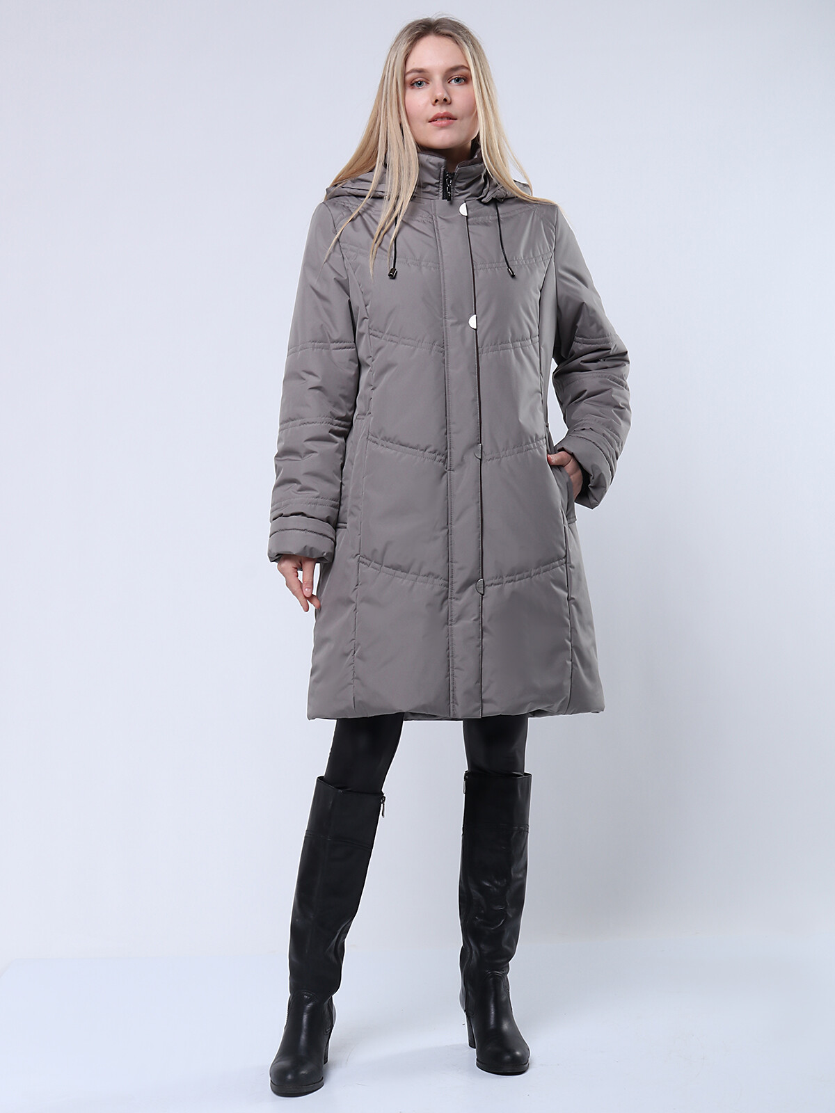 

Куртка женская Maritta 18-2125-10 серая 36 EU, 18-2125-10