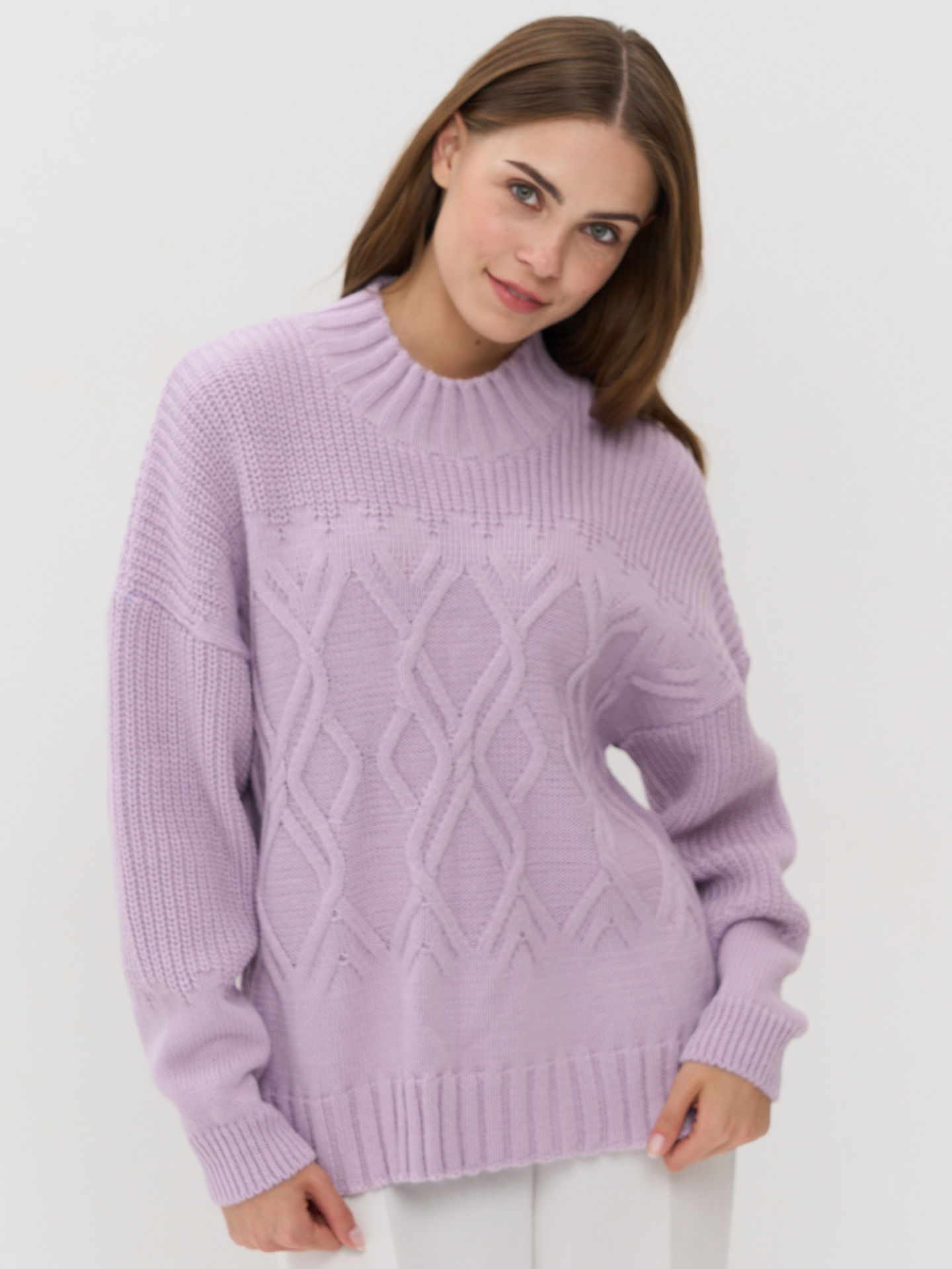 

Свитер женский VAY 5222-41227 фиолетовый 54 RU, 5222-41227