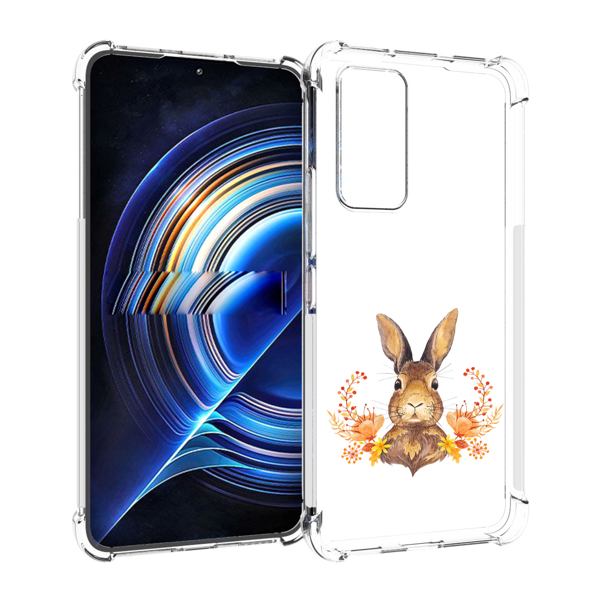 

Чехол MyPads зайка в цветах для Tecno Camon 19 Neo, Прозрачный, Tocco