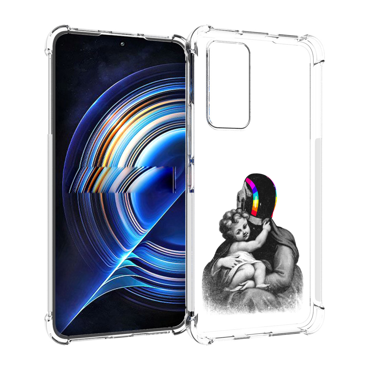

Чехол MyPads защитник в шлеме для Tecno Camon 19 Neo, Прозрачный, Tocco
