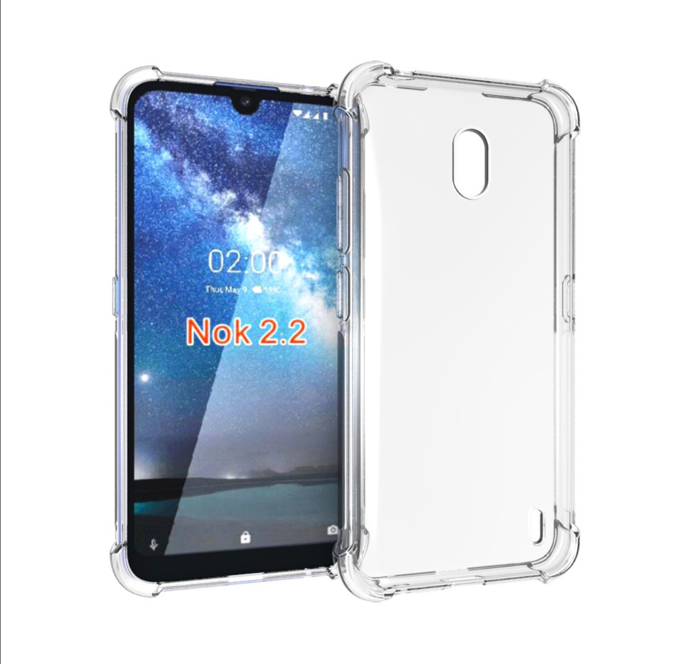 

Чехол накладка MyPads Tocco для Nokia 2.2 с усиленной защитой углов, Прозрачный