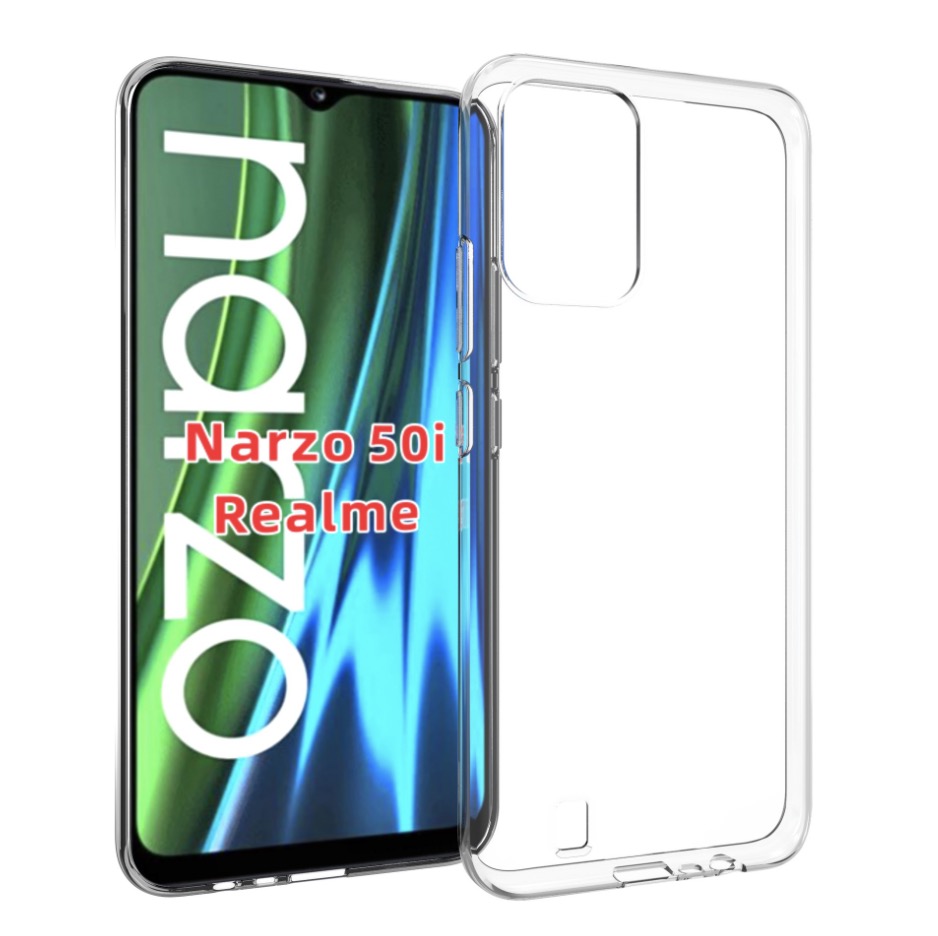 

Чехол задняя-панель-накладка-бампер MyPads Tocco для Realme Narzo 50i тонкий из силикона, Прозрачный