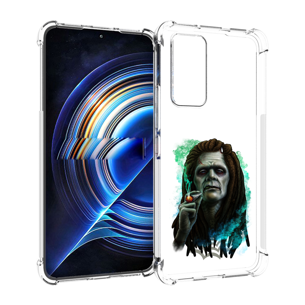 

Чехол MyPads зеленый мужчина с сигаретой для Tecno Camon 19 Neo, Прозрачный, Tocco