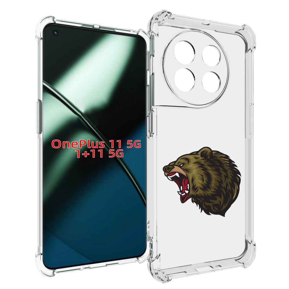 

Чехол MyPads Голова-медведь для OnePlus 11, Прозрачный, Tocco