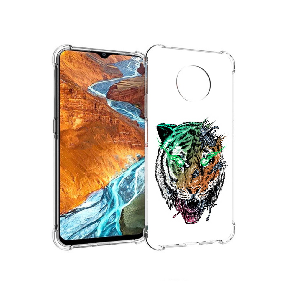 

Чехол MyPads Tocco для Nokia G300 робо-тигр (PT224563.108.584), Прозрачный, Tocco