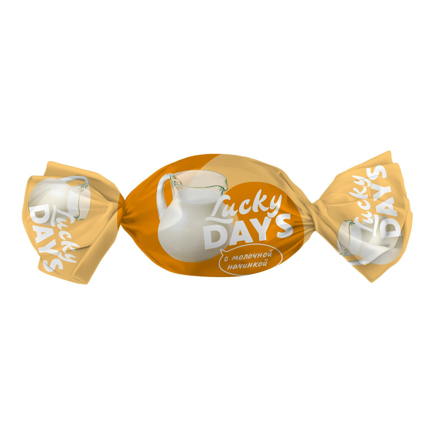 

Карамель леденцовая Lucky Days с молочной начинкой 500 г
