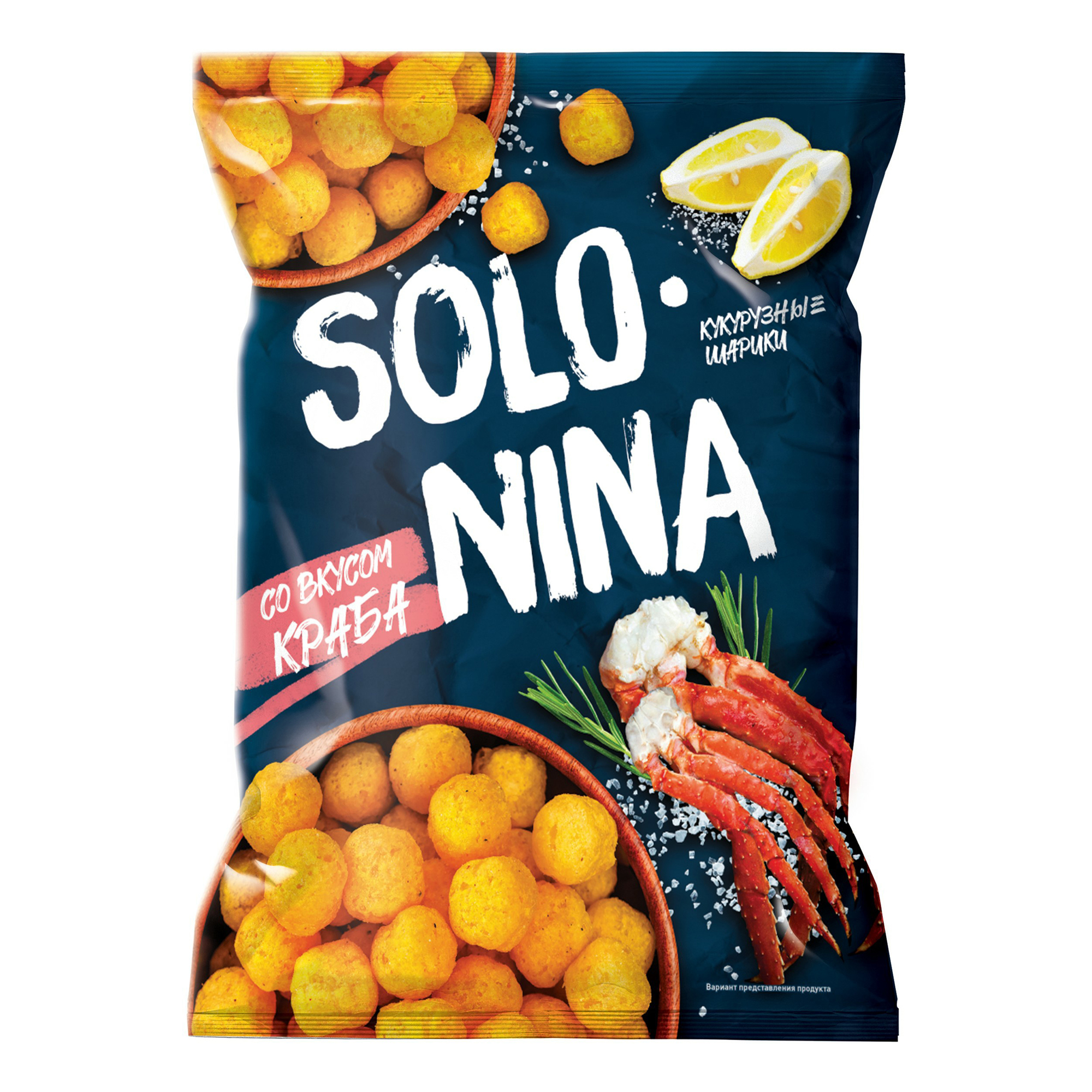 

Кукурузные шарики Solo Nina со вкусом краба 140 г