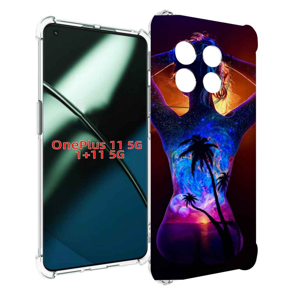 

Чехол MyPads Девушка-и-пальмы женский для OnePlus 11, Прозрачный, Tocco