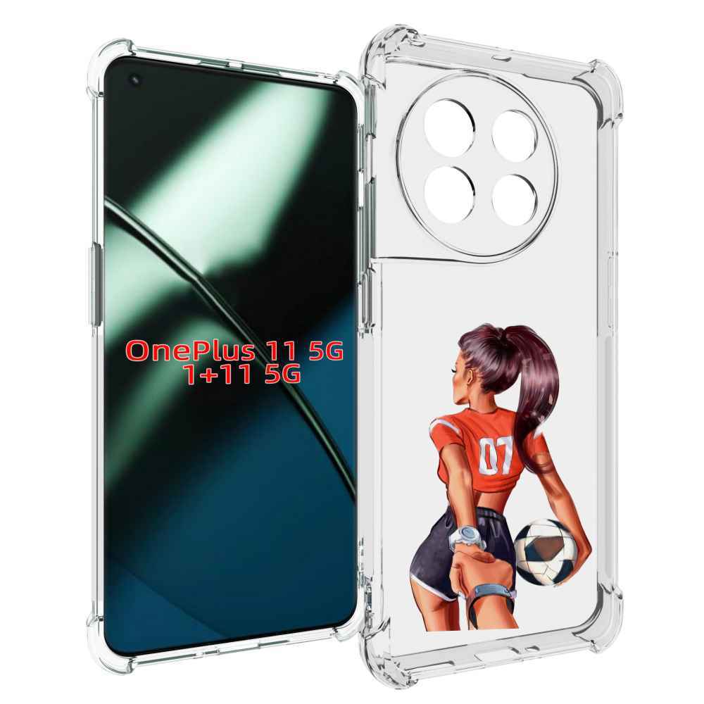 

Чехол MyPads Девушка-футболистка женский для OnePlus 11, Прозрачный, Tocco