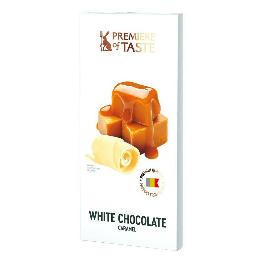 Шоколад Premiere of Taste белый с карамелью 80 г