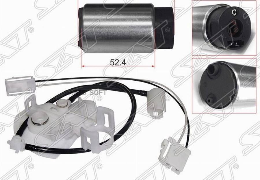 

SAT ST-FP11 Топливный насос 12V, 3BAR, 100L/H 2AZFE 1шт