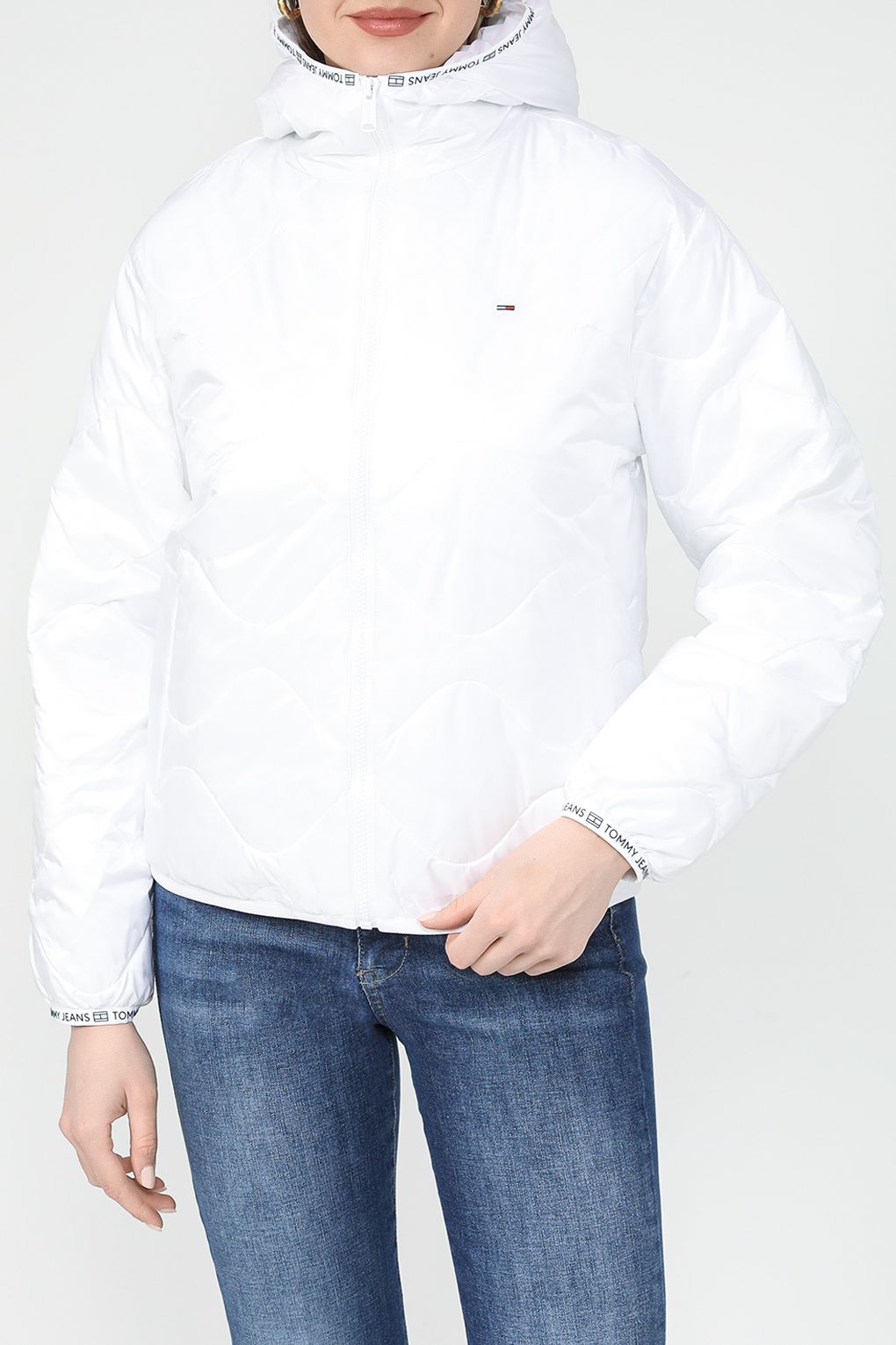 

Куртка женская Tommy Jeans DW0DW17242 белая S, Белый, DW0DW17242