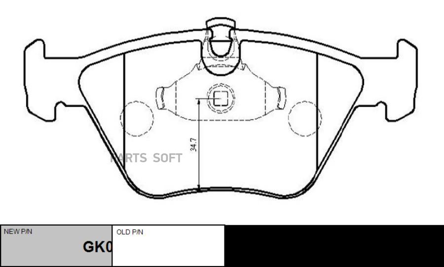 

Тормозные колодки Ctr GK0004