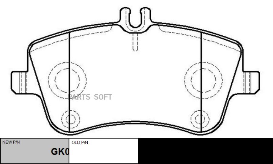 

Тормозные колодки Ctr GK0037