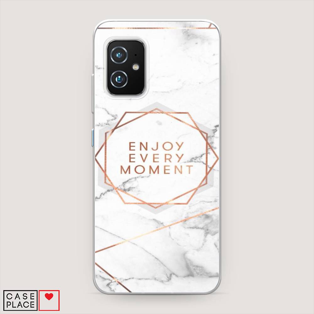 фото Чехол awog "enjoy every moment мрамор" для asus zenfone 8 mini