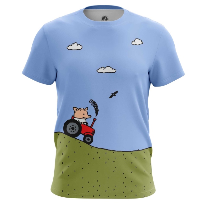 

Футболка мужская teestore Поросёнок Пётр голубая XS, Голубой, Поросёнок Пётр