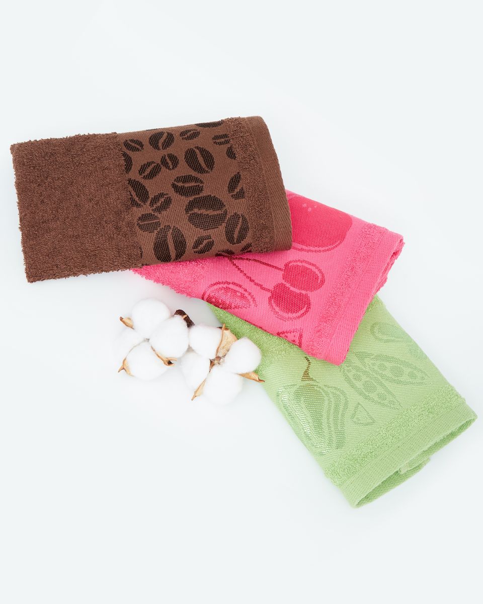 фото Набор махровых полотенец "вышневолоцкий текстиль" набор из 3 штук