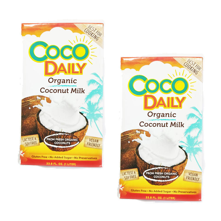 

Кокосовое молоко Coco Daily органическое 17-19% 1л х 2 шт.