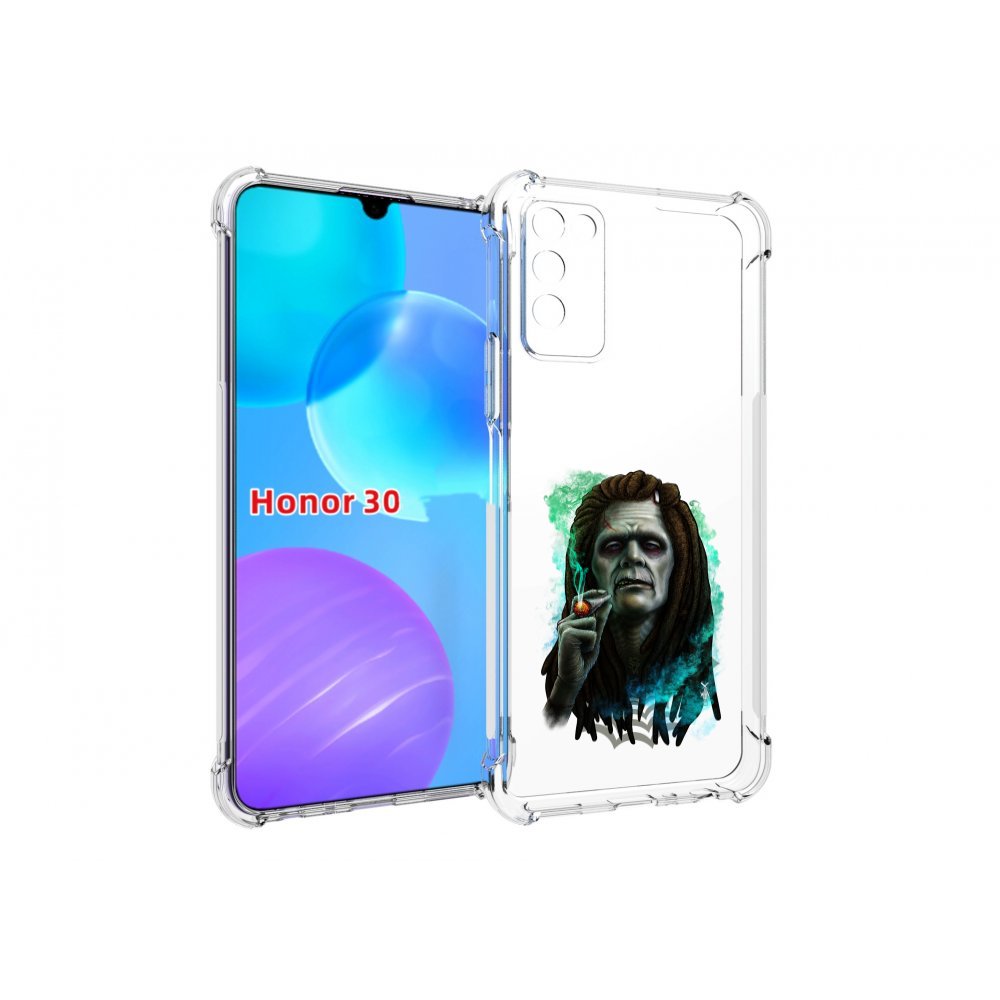 

Чехол MyPads зеленый мужчина с сигаретой для Huawei Honor 30 Lite, Tocco