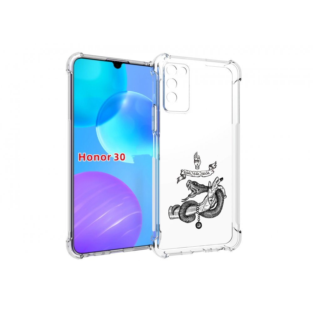 

Чехол MyPads змея на руке рисунок для Huawei Honor 30 Lite, Tocco
