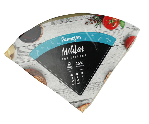 

Сыр твердый Mildar Пармезан 45%