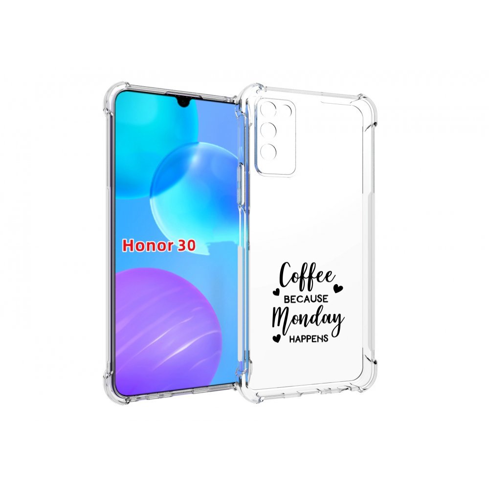 

Чехол MyPads кофе и понедельник стал счастливым для Huawei Honor 30 Lite, Tocco