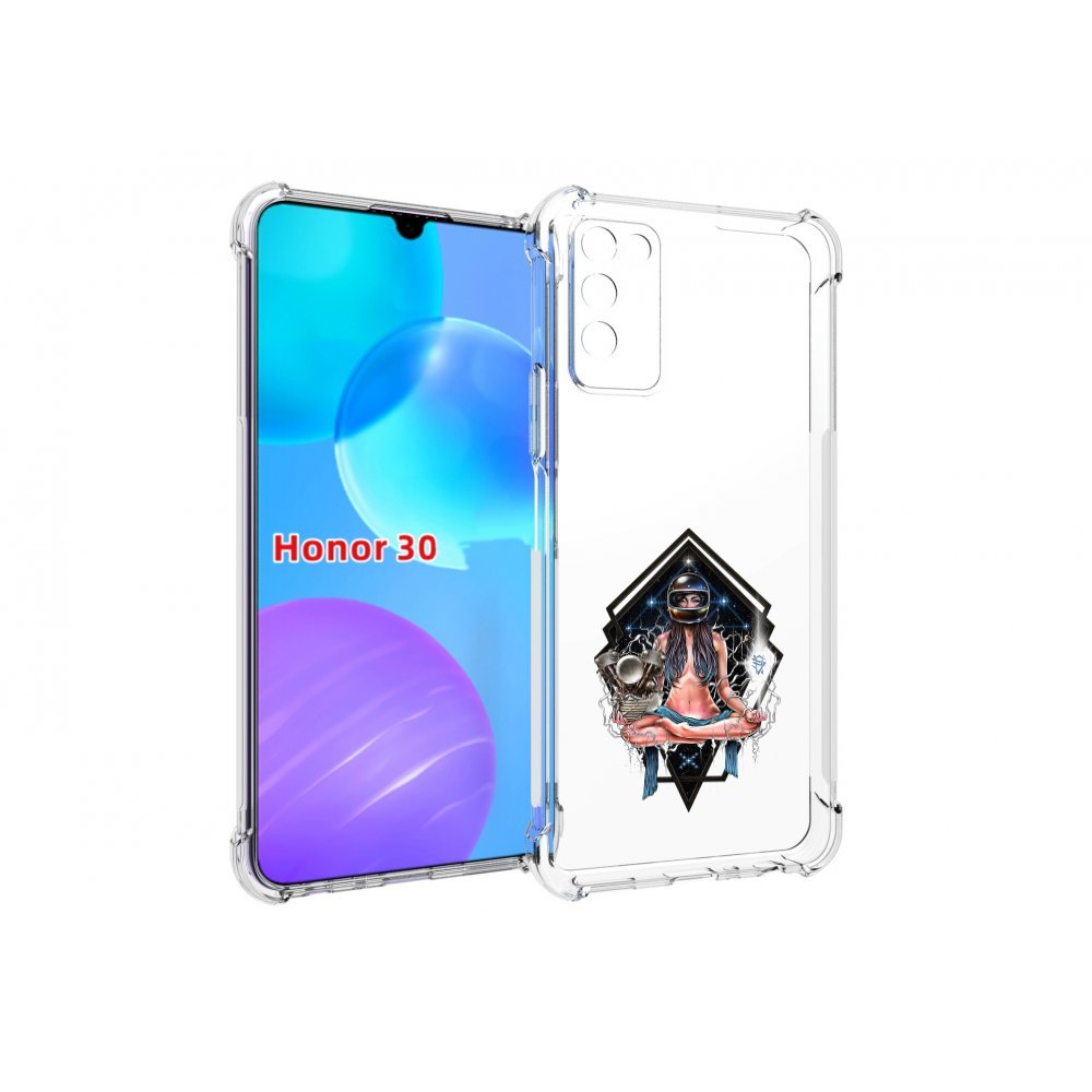 

Чехол MyPads красивая девушка в шлеме для Huawei Honor 30 Lite, Tocco