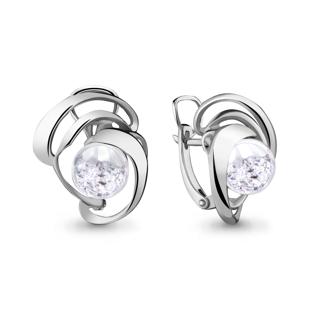

Серьги из серебра с фианитом Aquamarine 45397_925_р, 45397_925_р