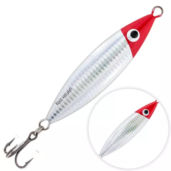

Пилькер Grfish Fishpilk 134s 200гр. 134мм. P48, Красный;серебристый, Fishpilk