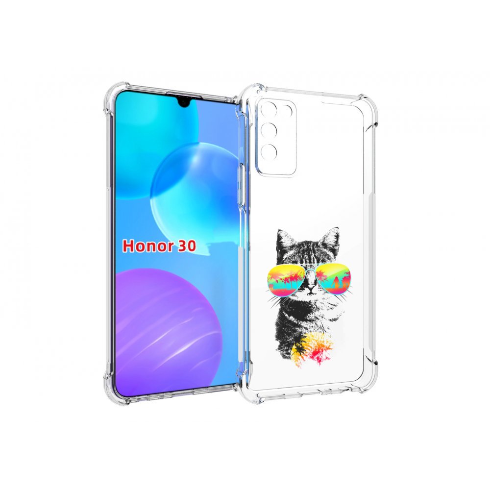 

Чехол MyPads крутой кот для Huawei Honor 30 Lite, Tocco