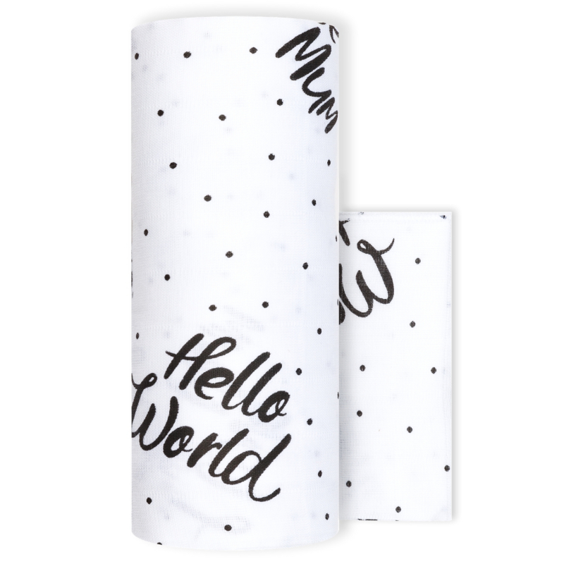 фото Пеленка детская loombee для новорожденных (118х118 см) и салфетка (25х25 см) ms-3446