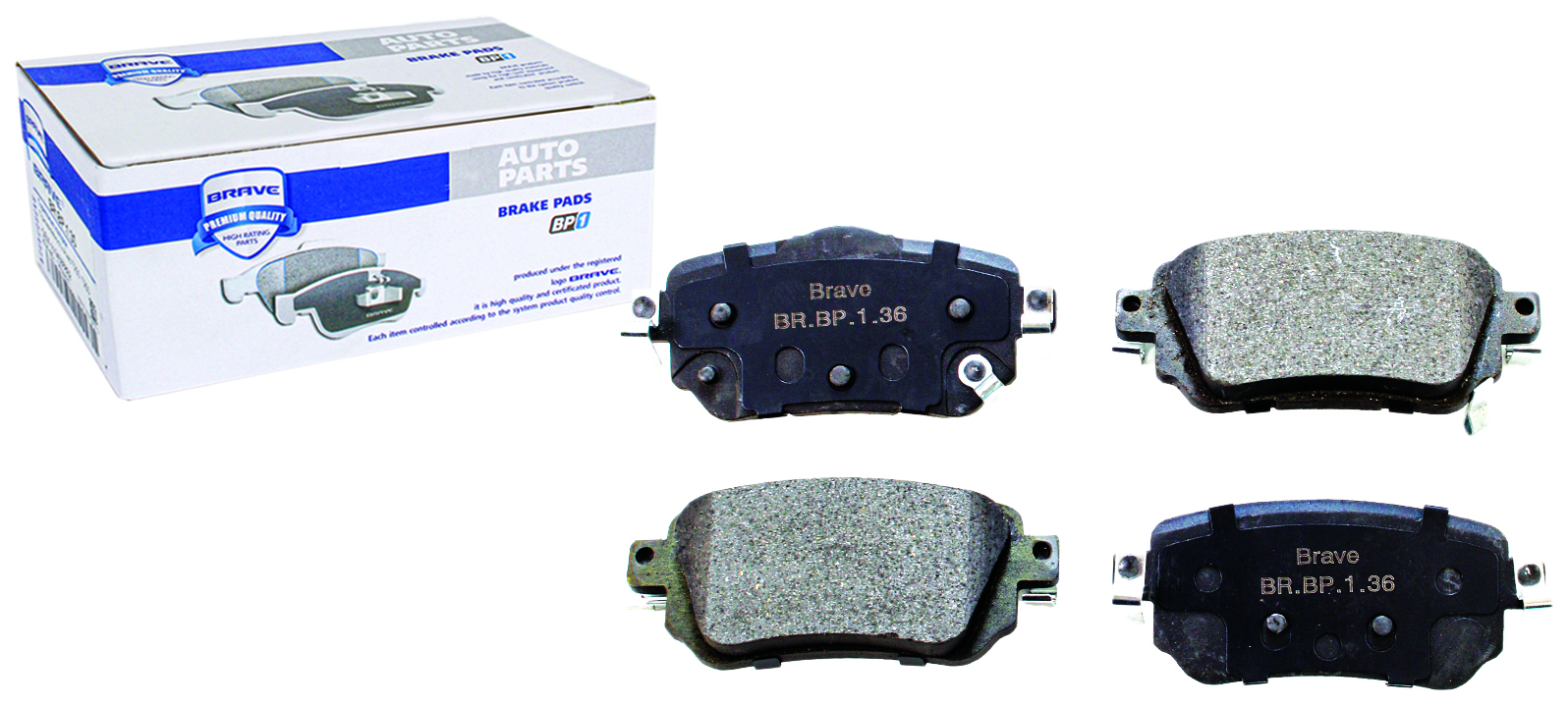 

Тормозные колодки BRAVE задние дисковые для Nissan Qashqai J11 BRBP136