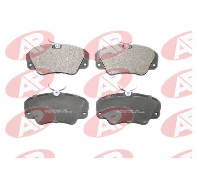 

AP 05P449 Колодки тормозные дисковые передн OPEL: OMEGA A 87-94, OMEGA A универсал 89-94,