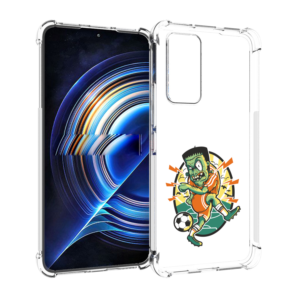 

Чехол MyPads зомби футболист для Tecno Camon 19 Neo, Прозрачный, Tocco