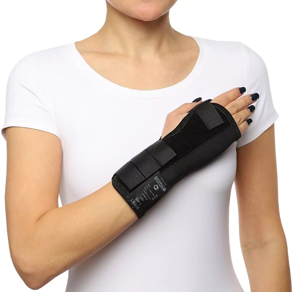 

Бандаж для лучезапястного сустава Крейт F-201 №1, левый, Черный, F-201