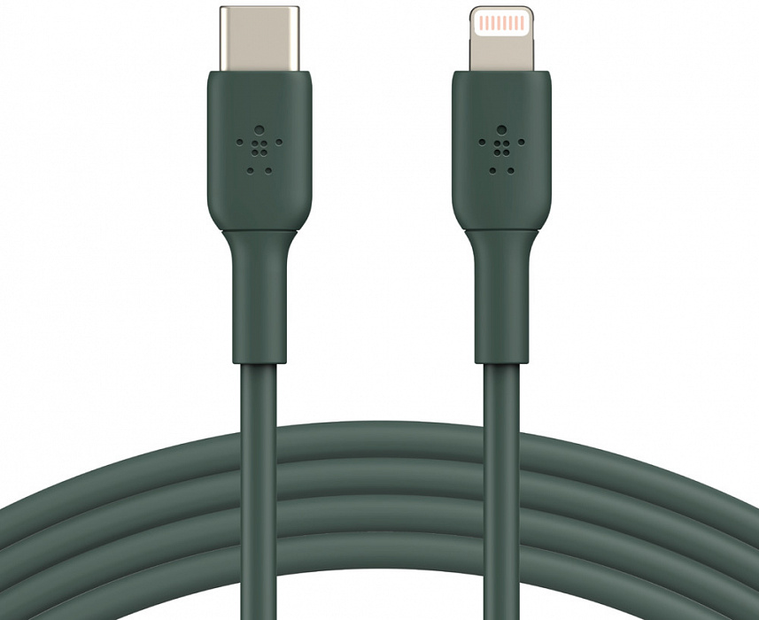 фото Кабель для ipod, iphone, ipad belkin boost charge usb-c/lightning 1m caa003bt1mmg (green)