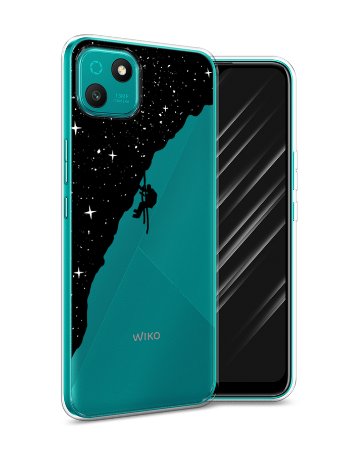 

Чехол Awog на Wiko T10 "Скалолаз в космосе", Белый;прозрачный;черный