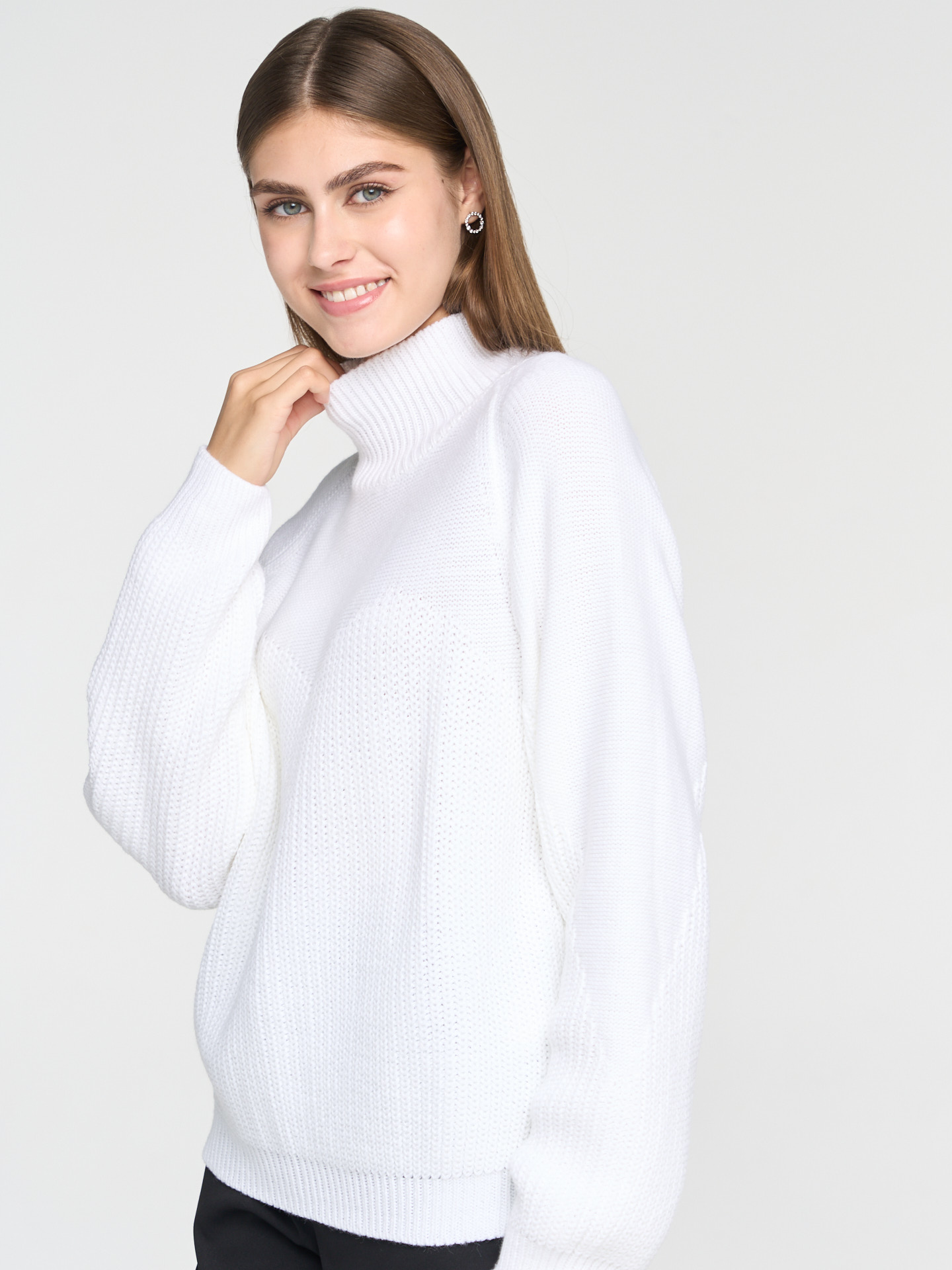 

Свитер женский BE YOU 7232-40198 белый 42-52 RU, 7232-40198